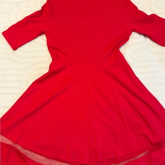 Lulu's Vibrant Red Midi Dress - Picture 2 of 5